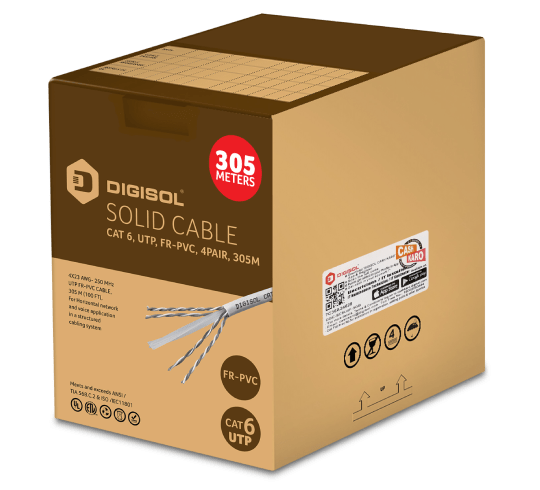 Digisol CAT6 Cable Outdoor - UTP 305Mtr