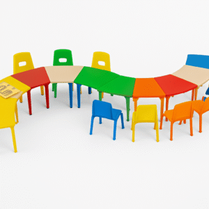 CLUSTER SET OF 10 TABLE WITH 10 CHAIRS