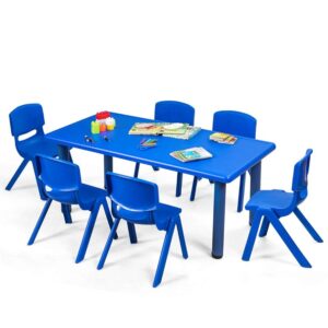 RECTANGLE TABLE WITH 6 CHAIRS FOR LKG