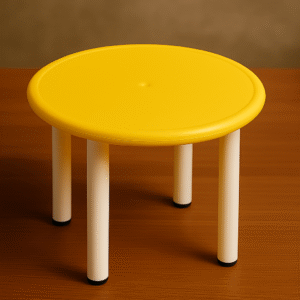 Height adjustable circle table