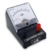 Ammeter (EDM-80) – Square Dial, Moving Coil, DC, 0–1 Amp with Desk Stand