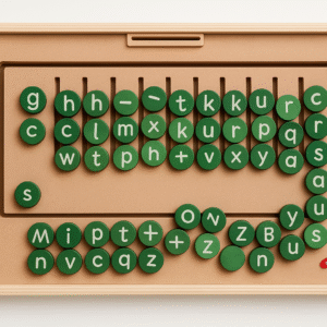 Wall Word Builder (19”x13”) | Educational Wall Decal for Kids' Language Learning