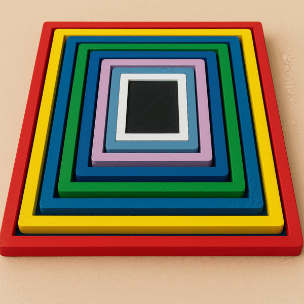 Hollow Tray | Versatile Wooden Tray for Organization and Play