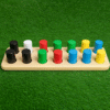 Color Pairing Cylinders | Educational Toy for Color Recognition & Fine Motor Skills