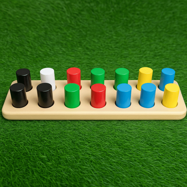 Color Pairing Cylinders | Educational Toy for Color Recognition & Fine Motor Skills