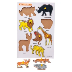 Wild Animals Puzzle | Fun & Educational Jigsaw Puzzle for Kids