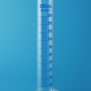 Measuring Cylinder – 250ml, Round Base, B.G. Type, Without Stopper