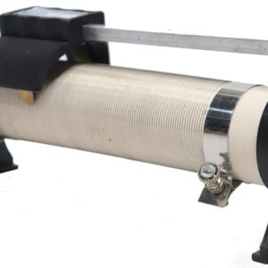 Rheostat – 50 Ohms, 1.6 Amps, Brass Rod, 4.3cm Dia Tube, 15cm Length