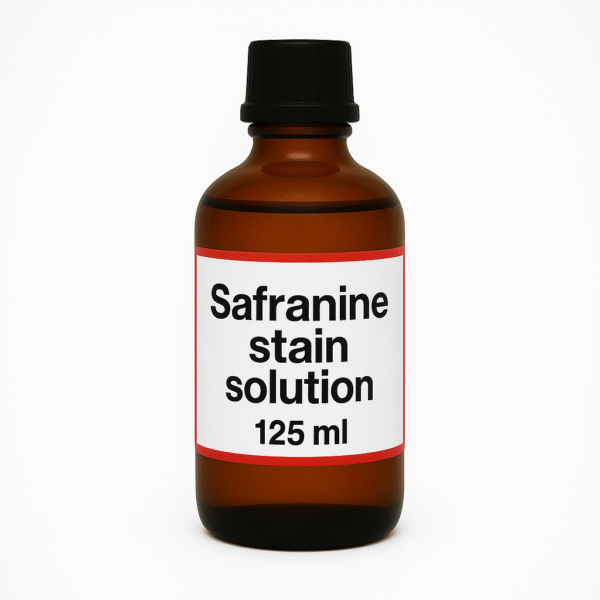 Safranine Stain Solution – 125 ml (Laboratory Grade)