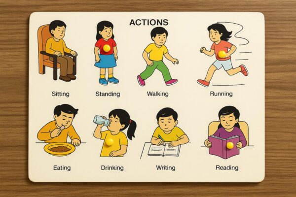 Actions Puzzle | Educational Wooden Puzzle for Kids