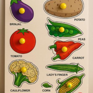 Vegetable Puzzle | Educational Wooden Puzzle for Kids