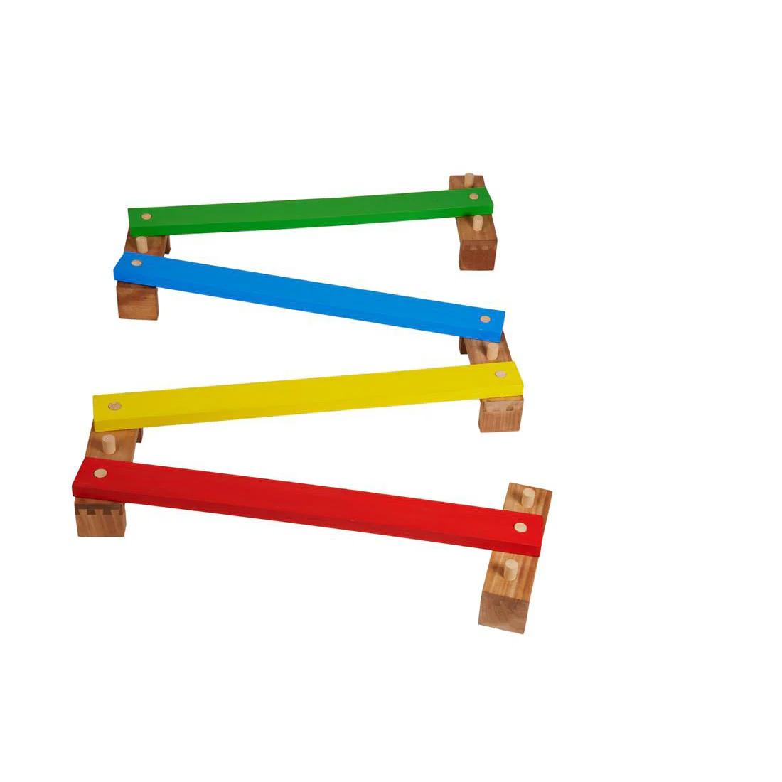 Wooden Balancing Beam - 17' (Big) | Sturdy and Durable Balance Beam for Kids