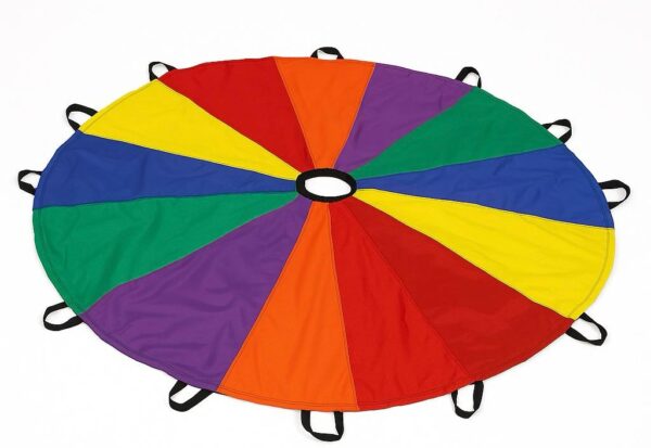 Parachute Play – Multi (Heavy Duty Nylon Cloth) 6'6" | Fun & Durable Play Parachute for Kids