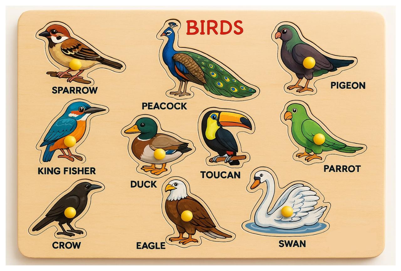 Bird Puzzle | Fun & Educational Jigsaw Puzzle for Kids