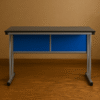 Biology Lab Table with Blue Modesty Panel and Durable Worktop