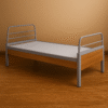 Single Iron Bed for School Hostel – Strong, Reliable & Space-Efficient
