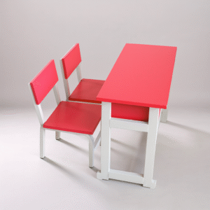 EduBuddy Duo – Desk with 2 Attached Chairs for LKG & UKG