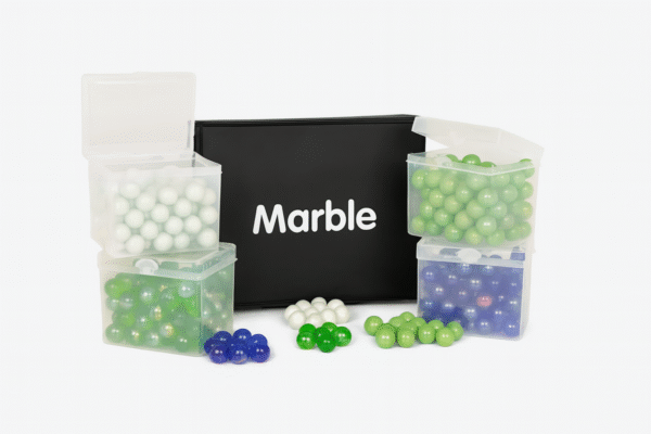 marbles all colours (Plastic integer counts)